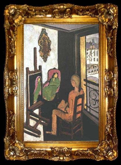 framed  Henri Matisse The Painter and His Model,, ta009-2